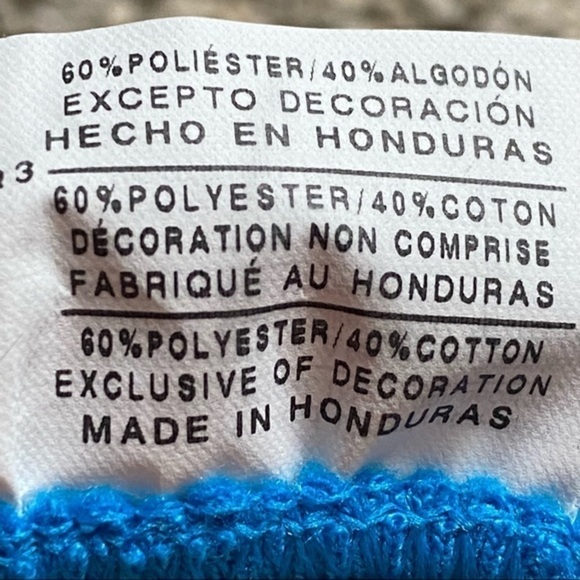 Champion Cerulean Turquoise Blue Cotton Hoodie Sweatshirt Size Large NWOT - Picture 10 of 13